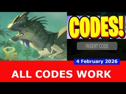 *ALL CODES* Primeval Earth | Dinosaur Survival ROBLOX | February 4, 2026