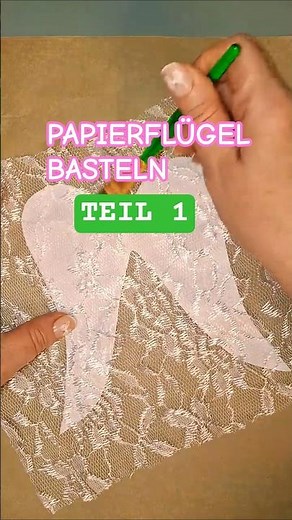 Kleine Flügel aus Papier basteln (Teil 1) ✂️ #basteln #papierbasteln #diy #shorts
