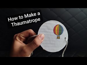 How to make a Thaumatrope for kids (Amazing optical illusion) | Amin DIY and Crafts