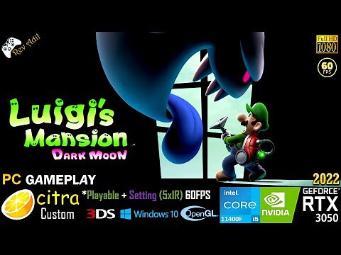 Luigis Mansion 2 PC Gameplay | Citra Custom | Full Playable | Nintendo 3DS Emulator | 1080p60FPS