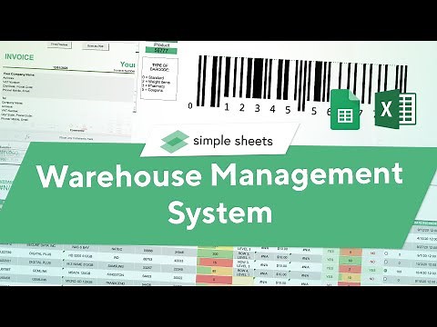 DYNAMIC Warehouse Management System #wms Excel Template 📦 with Scanner & Barcode