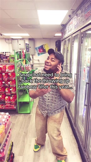 Nostalgic Rainbow Filter Fun on Snapchat