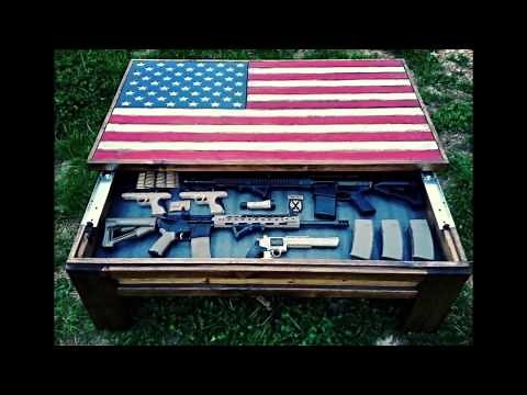 Coffee Table Gun Cabinet