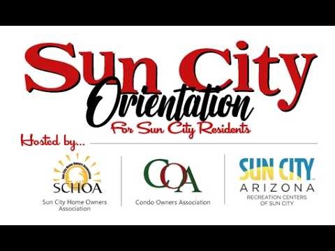 Sun City Resident Orientation - March 6, 2026