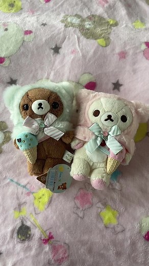 Rilakkuma Plushies: Dreamy Ice Cream Collection!