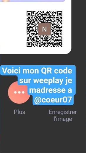 voici mon QR code @coeur07
