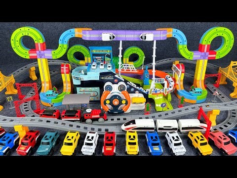16 minutes of satisfying high-speed rail track and maglev track toy ASMR | Toy review