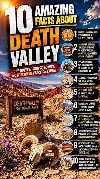 🔥 10 Amazing Facts About Death Valley #youtubeshorts #shorts
