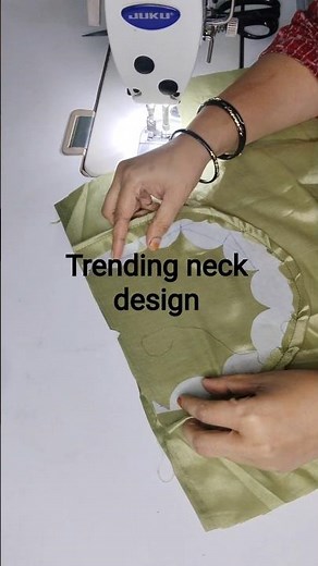 Trending cut work neck design cutting and stitching ✂️#shortvideo #sewing
