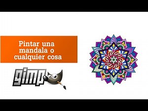 Pintar mandala en Gimp