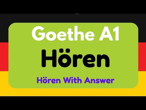 German A1 Hören || Goethe A1 || Test - 03|| A1 Listening Practice with Answers || Deutsch Lernen ||