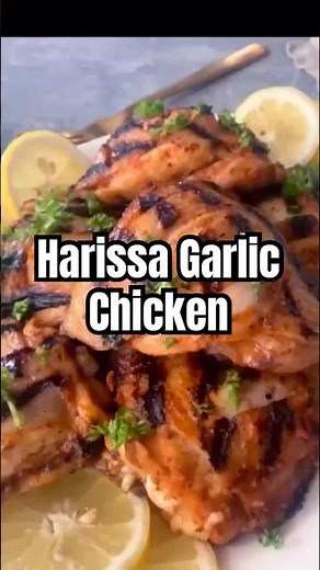 Harissa Garlic Chicken Thighs 🔥 Easy Juicy Grilled Recipe