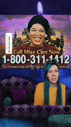 Reply to @kelitarosita #MISSCLEO PT 6 - Psychic for Miss Cleo #early00s #youreedellharris #psychic #nyt #hotline #callcenter #greenscreen