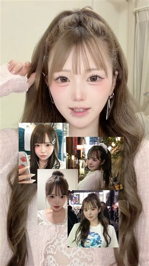 ひなこちゃん風ヘアのやり方🎵💛たくさん可愛い髪型してて楽しかった！#ヘアアレンジ #一生友子