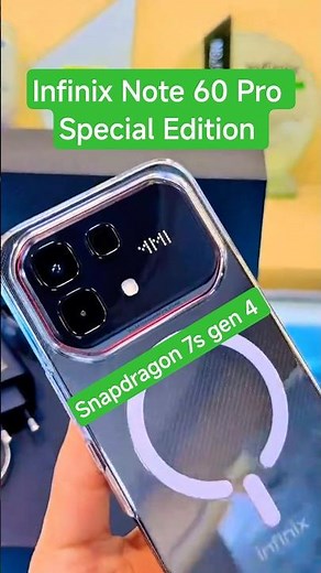 Infinix Note 60 Pro Unboxing Special Edition | snapdragon 7s gen 4 | 8+8=16/256GB #shorts #kashitack