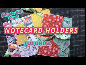 Notecard Holders 💛 Simple DIY Gift Idea