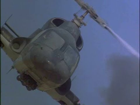 Airwolf-S01E01-02: Shadow of the Hawke - Airwolf Escape From Heavy Tanks Fire