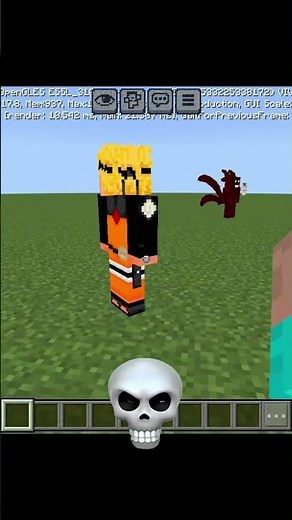 Naruto vs herobrine fight in Minecraft , minecraft shorts, herobrine, who is strongest