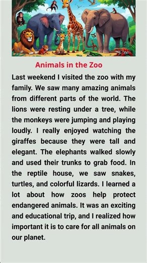 Animals in the Zoo #learnenglish #shorts