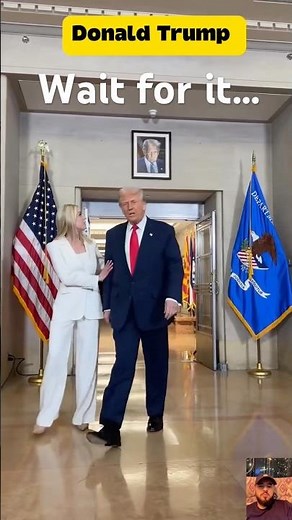 The beautiful young woman accompanying Donald Trump