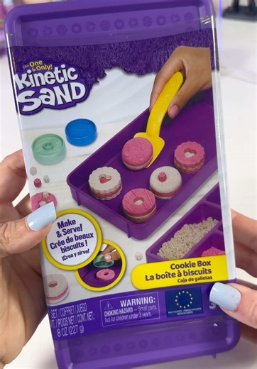 Sensory Kinetic Sand Cookie Box for ASMR Relaxation