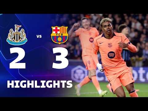 NEWCASTLE vs BARCELONA (1-1) | RESUMEN y GOLES | Champions League 2025/26