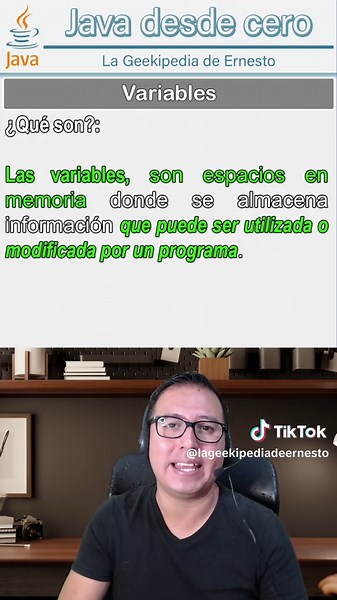 ¿Qué es una Variable en Java? 💻 #programacion #variables #java #ernesto #lageekipediadeernesto