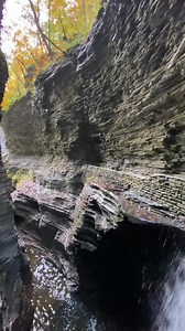Walk With Me: Join me as we enjoy EVERY single step that ultimately brings us behind the Cavern Cascade in the gorge at Watkins Glen. Vibrant autumn hues adorn the top of the gorge walls at this majestic spot here in the Finger Lakes Region. | John Kucko Digital