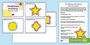 Mindfulness Breathing Exercise Cards