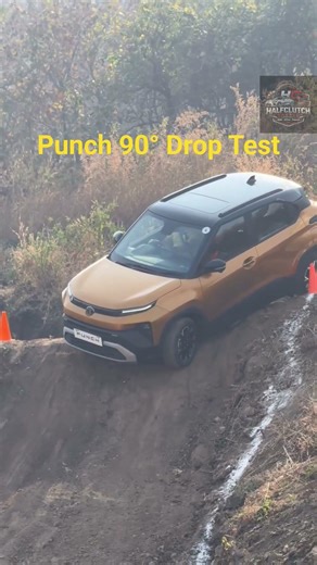 🔥 Tata Punch 90° Drop Test Video 🚗⚠️Check out this Punch SUV 90 #HalfClutchGarage #HalfClutchMoto