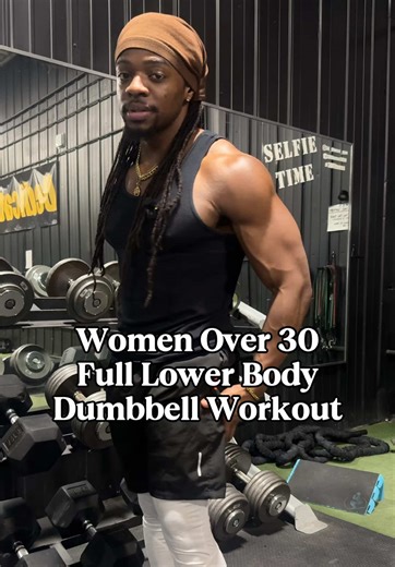 Full Lower Body Dumbbell Workout This routine is built to help you strengthen and tone your legs and glutes without needing a packed gym or complicated equipment. Every movement here targets the lower body while keeping things joint friendly and effective. Workout breakdown: Goblet Squats 3x12 Alternating Reverse Lunges 3x20 (10 each leg) Sumo Pulse Squats 3x12 Single Leg Glute Bridge 3x12 each side B Stance Squats 3x12 each side Use a dumbbell that challenges you while still allowing good form.