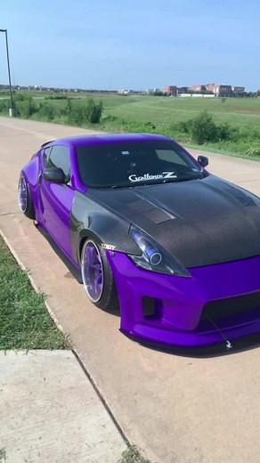 💪😈 #bagged #370z #airlift #purple #foryoupage #tiktok #fyp #stance #jdm #carguys #carsoftiktok