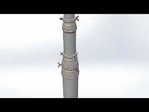 Pneumatic Telescopic Antenna Mast Extension & Retraction Tutorial