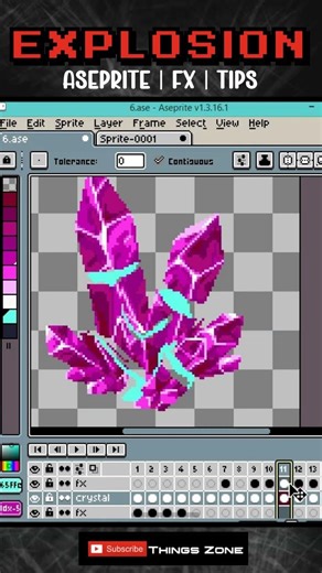 Pixel Art Explosion & Disintegration Effect Tutorial in Aseprite! 💥🎨 #pixelart #aseprite #gamedev