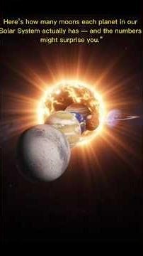 how many moons have the planets? #planets #moon #solarsystem #shorts #earth #universe