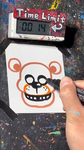 【ASMR】Drawing Freddy in 40 Sec