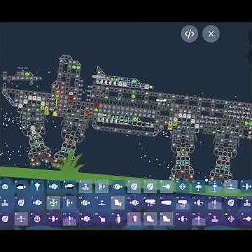 Walking Aircraft Carrier Mech in Bad Piggies