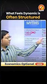 What Feels Dynamic is Often Structured | Economics Optional Programme | Vajiram and Ravi