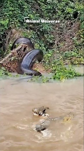 Crocodile eats zebra, python stalks it #trending #wildlife #animals #youtubeshorts #shorts