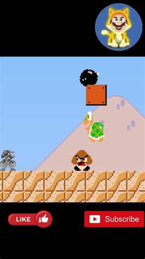 Mario turns into stone