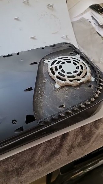 Cleaning dust filled 18 month old PS5