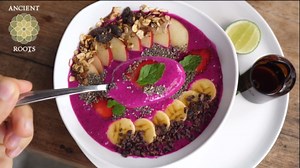 Ancient Roots Dragon Fruit Powder - Natural Food Coloring, Flavoring Powder, Baking Powder, Pitaya Powder for Smoothie, Filled with Antioxidants, 25 Servings (3.5 ounces)