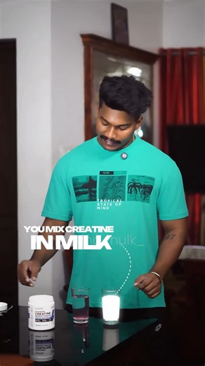 Manu Tomy | Fitness Coach on Instagram: "💥 Creatine & Whey Mixability Explained – Water vs Milk 🥛💧 | Science-Backed Info for Gym Lovers In this video, we break down the science behind mixing whey protein and creatine – and how the choice of milk vs water can impact mixability and absorption. 🔹 Why Whey Protein Absorbs Better with Water: Whey is a fast-digesting protein, designed to be quickly absorbed by the body – especially post-workout. When mixed with water, it remains light and digestib