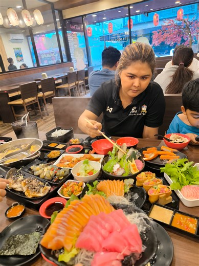 เจอกันแต่ละทีเกรงใจโต๊ะข้างๆหนักมาก #ชาบู #ร้านเด็ดสุราษฎร์ธานี #แซลมอน #หมูกระทะ #ร้านอร่อยสุราษฎร์ธานี