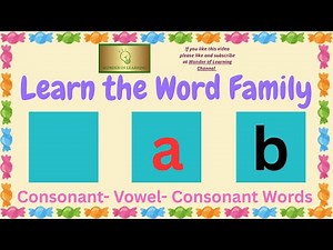 -AB Word Family~ CVC 3 Letter Words~ Learn How to Read