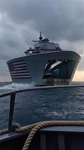 Future Naval Power: Shadow Stealth Drone Launches from US Warship 🇺🇸✈️