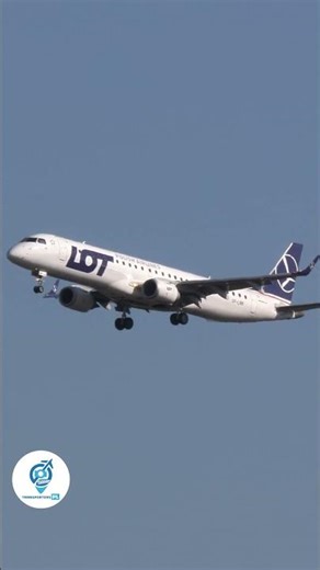 Embraer E195 Landing – LOT SP-LNN at EPWA ✈️