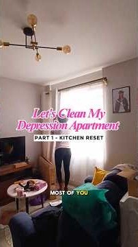 Let's Clean My ✨ Depression ✨ Apartment - Kitchen Reset (Part 1) #depression #cleaningmotivation