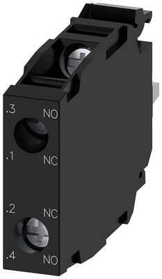 Siemens Contact module with 2 contact elements, 1 NO+1 S/3SU1400-1AA10-1FA0