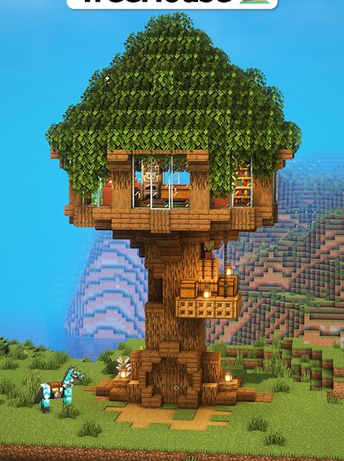 Guía de construcción de casa en árbol en Minecraft